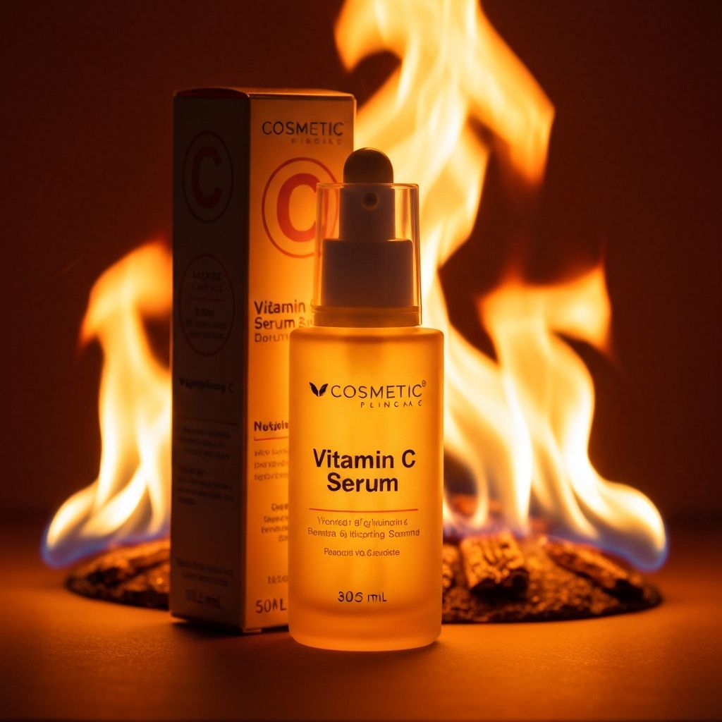 Серум с витамин C и пламък, осветляващо и антиоксидантно